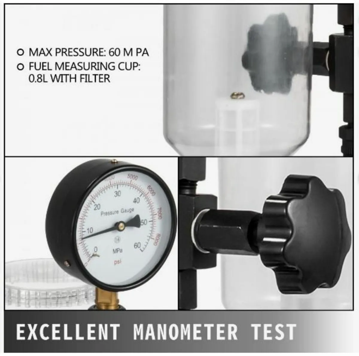 Diesel Injector Nozzle Pressure Tester, Fuel Injec - Image 3