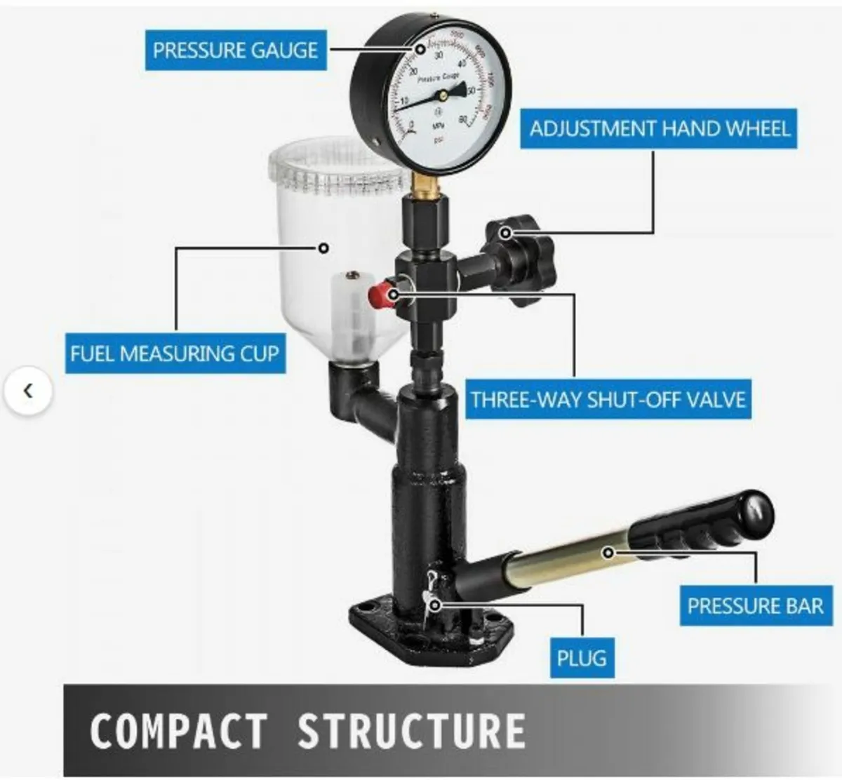 Diesel Injector Nozzle Pressure Tester, Fuel Injec - Image 4