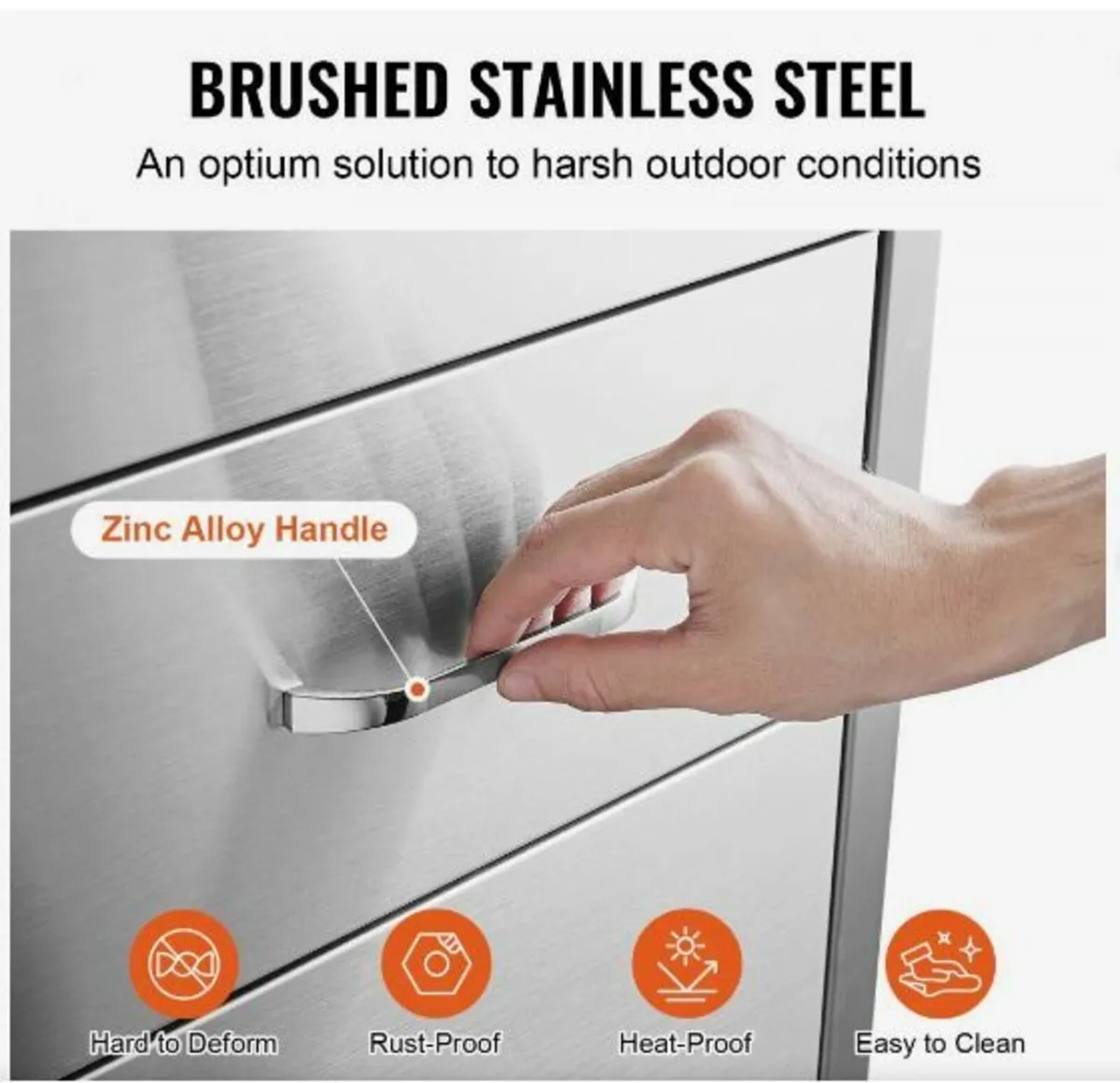Stainless Steel 3 Chest Of Drawers - Image 2