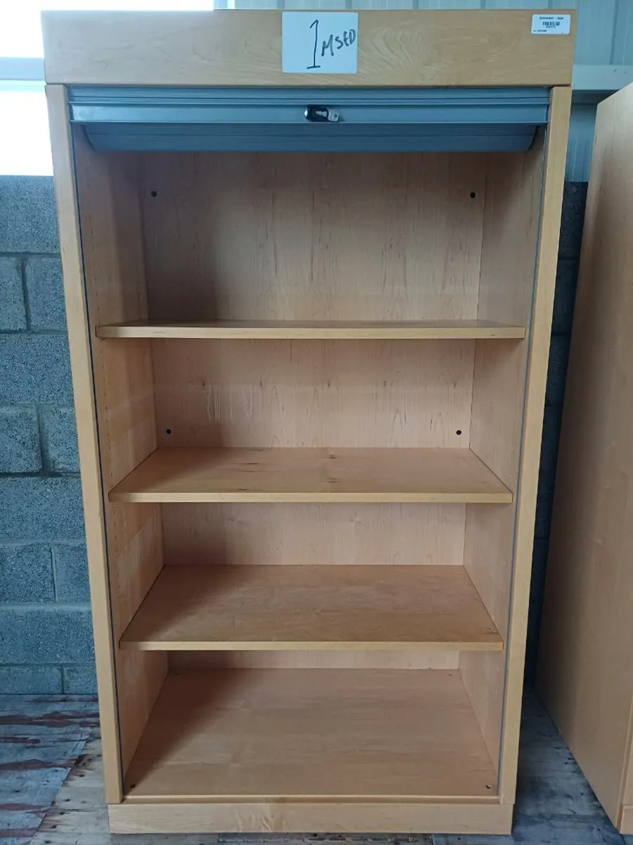 1.8m Roller Door Wooden Cabinet - Image 2