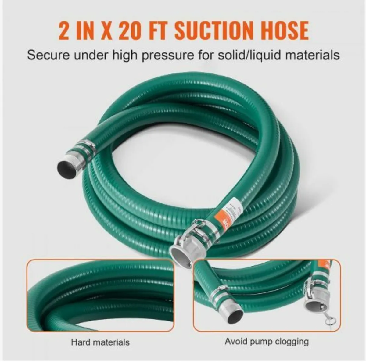 Suction Hose Kit for Water Pump 2 in x 20 ft - Image 3