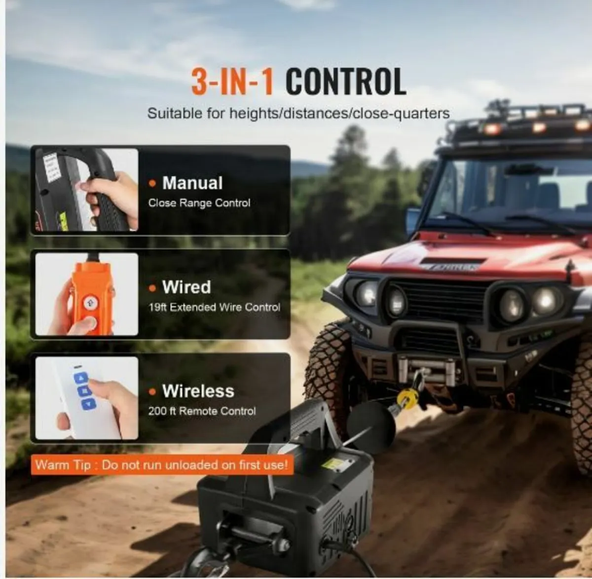 3-in-1 Portable Electric Hoist Winch - Image 2