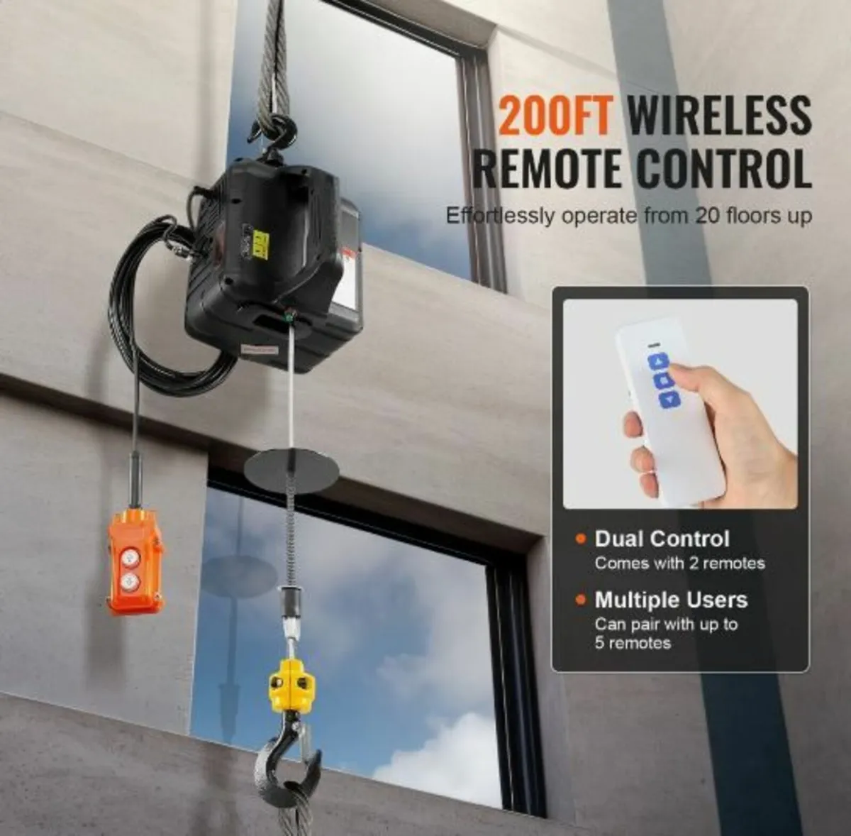 3-in-1 Portable Electric Hoist Winch - Image 3
