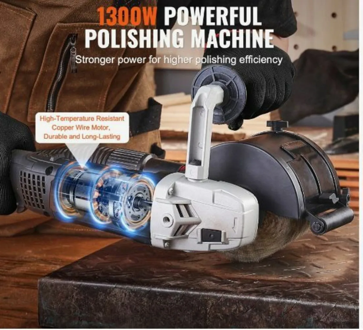 Burnishing Polishing Machine 1300W 6-Speed - Image 2