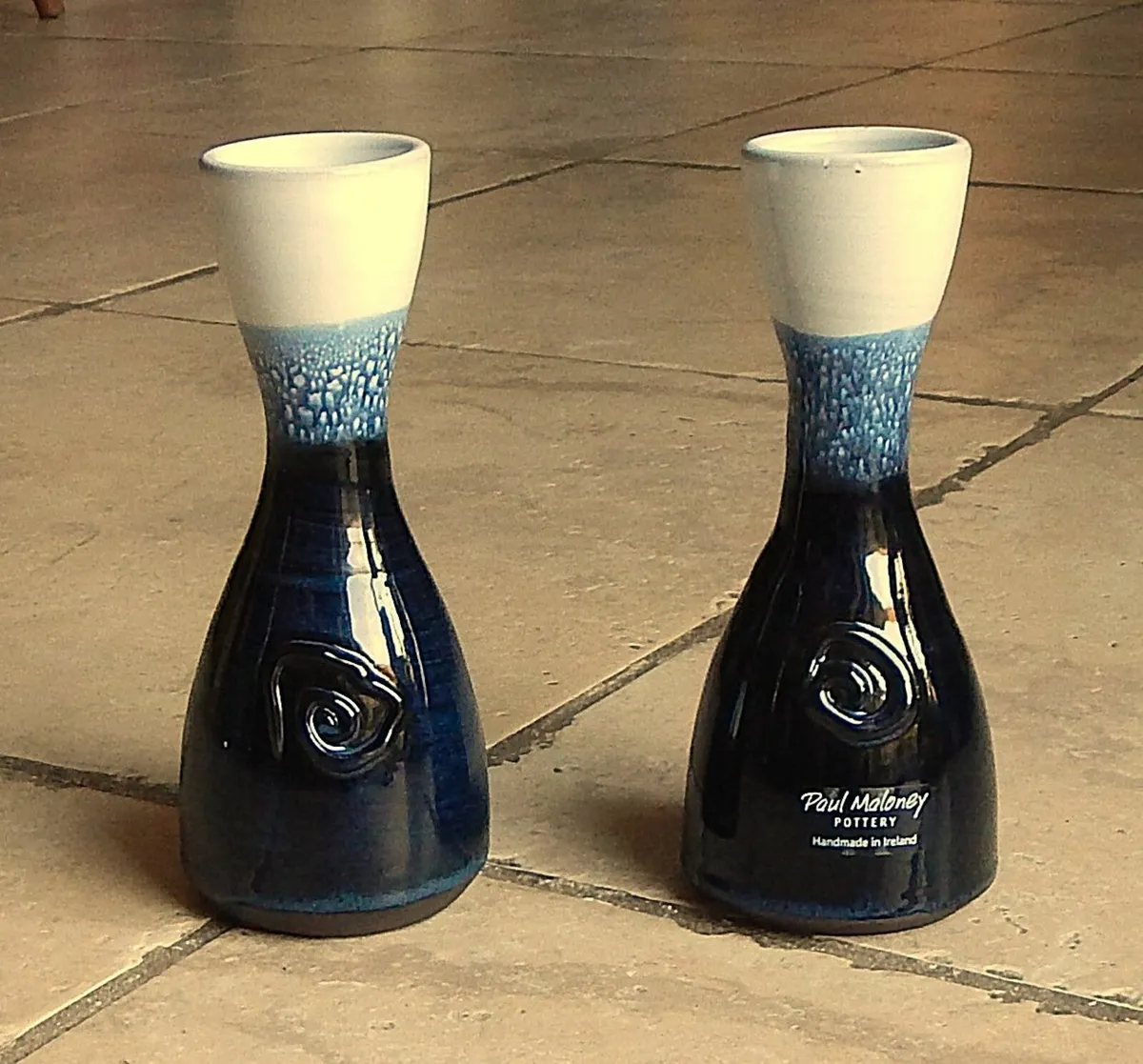 Pair of Paul Maloney Pottery ‘Ocean’ Vases - Image 1