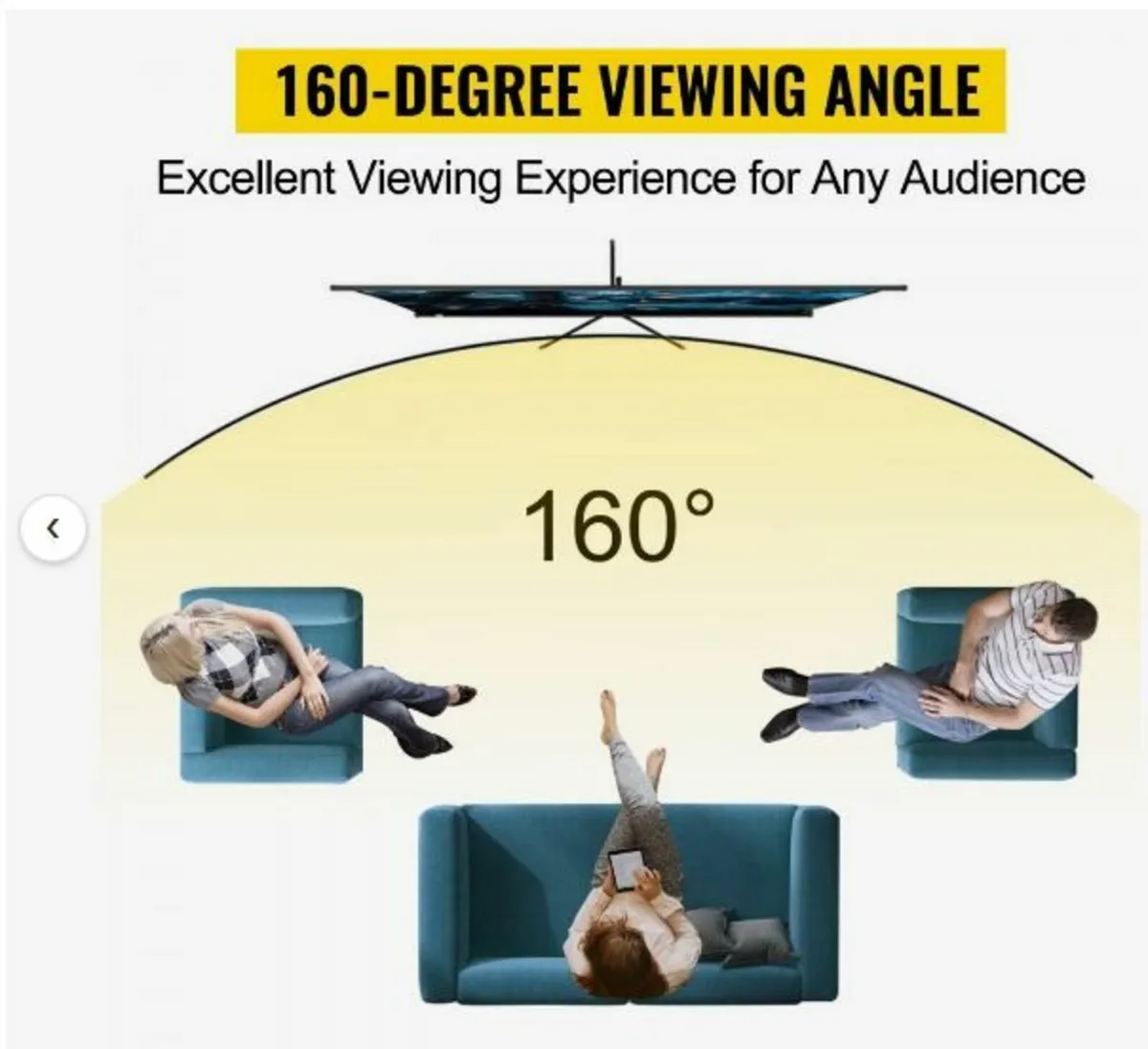 Tripod Projector Screen with Stand 100inch - Image 2