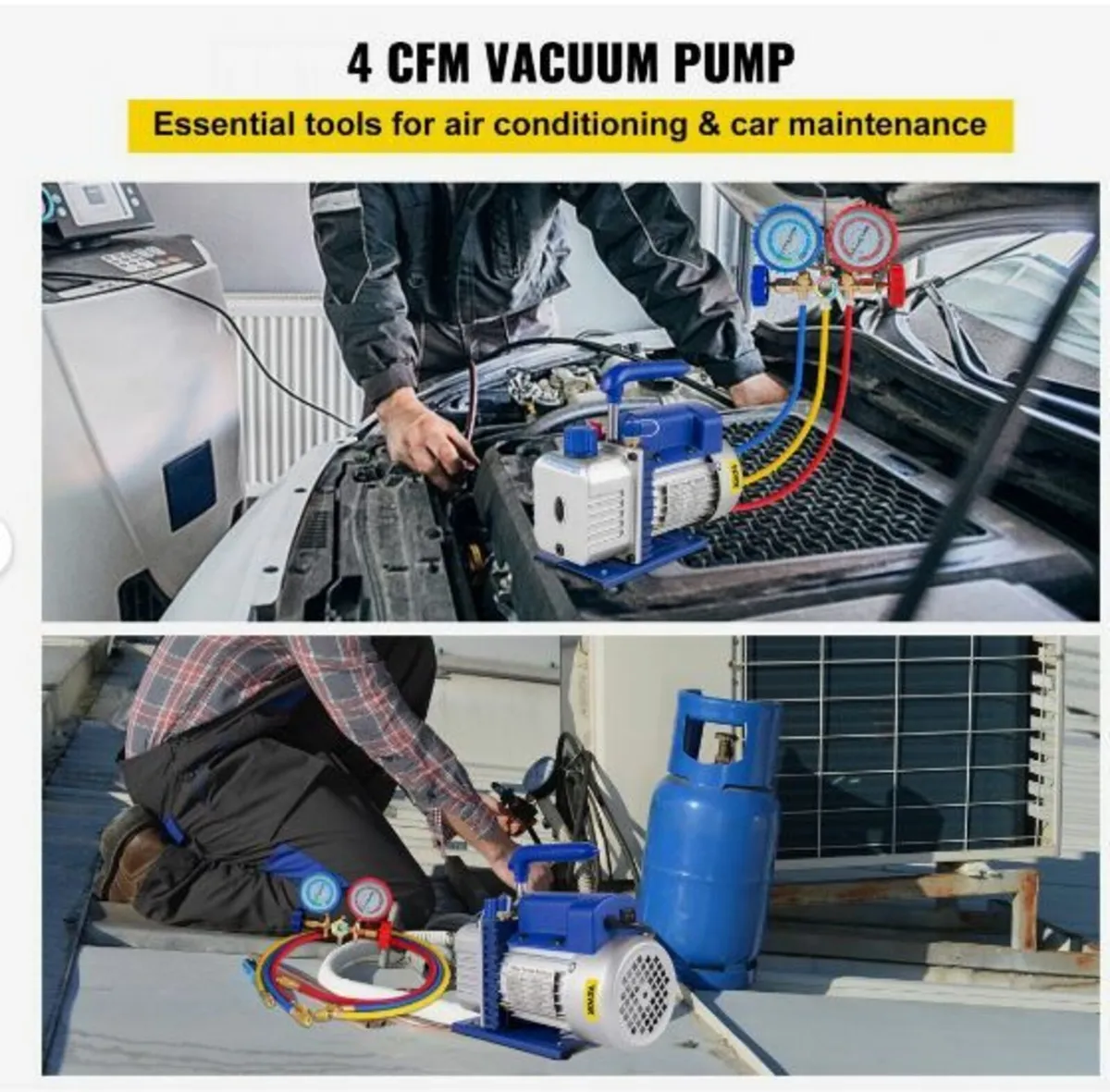 4CFM 1/3HP Vacuum Pump Ac Vacuum Pump - Image 2