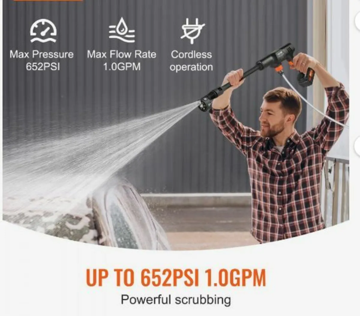 High Pressure Cordless Washer Cleaner Portable - Image 2