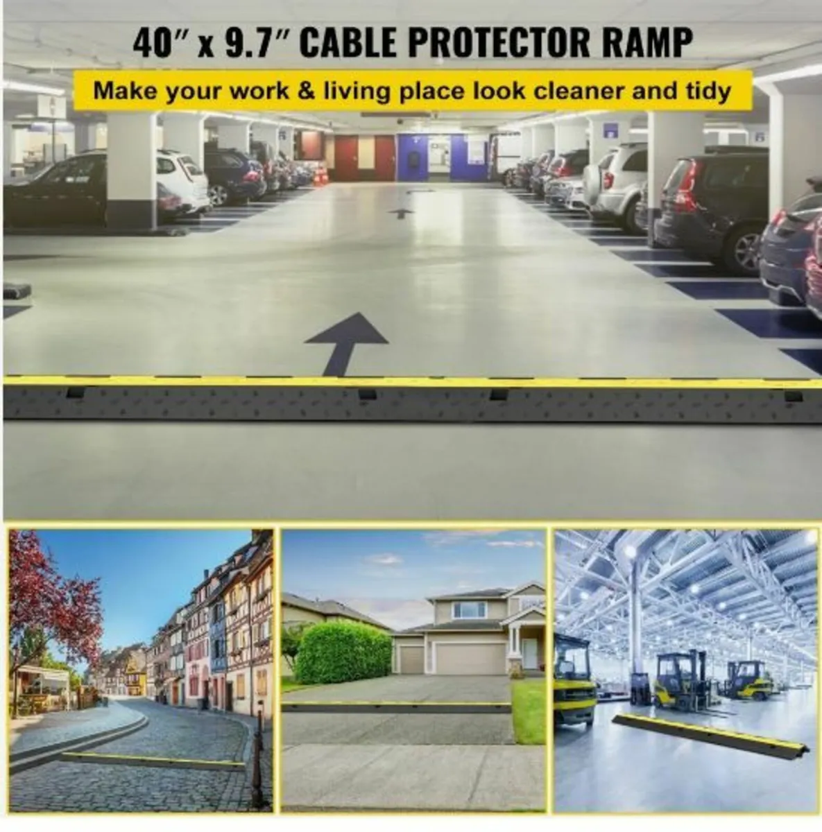 Cable Protector Ramp, 5 Packs 2 Channels - Image 3