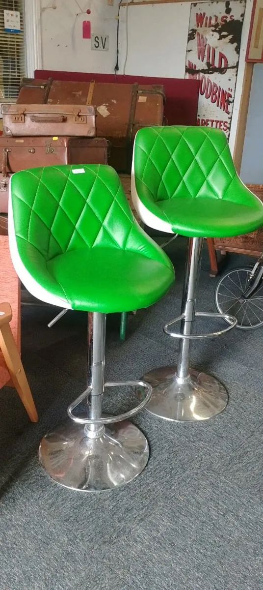 Pair Of Modern Adjustable Kitchen Stools