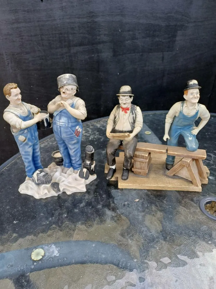 Vintage Laurel & Hardy Ornaments - Image 1