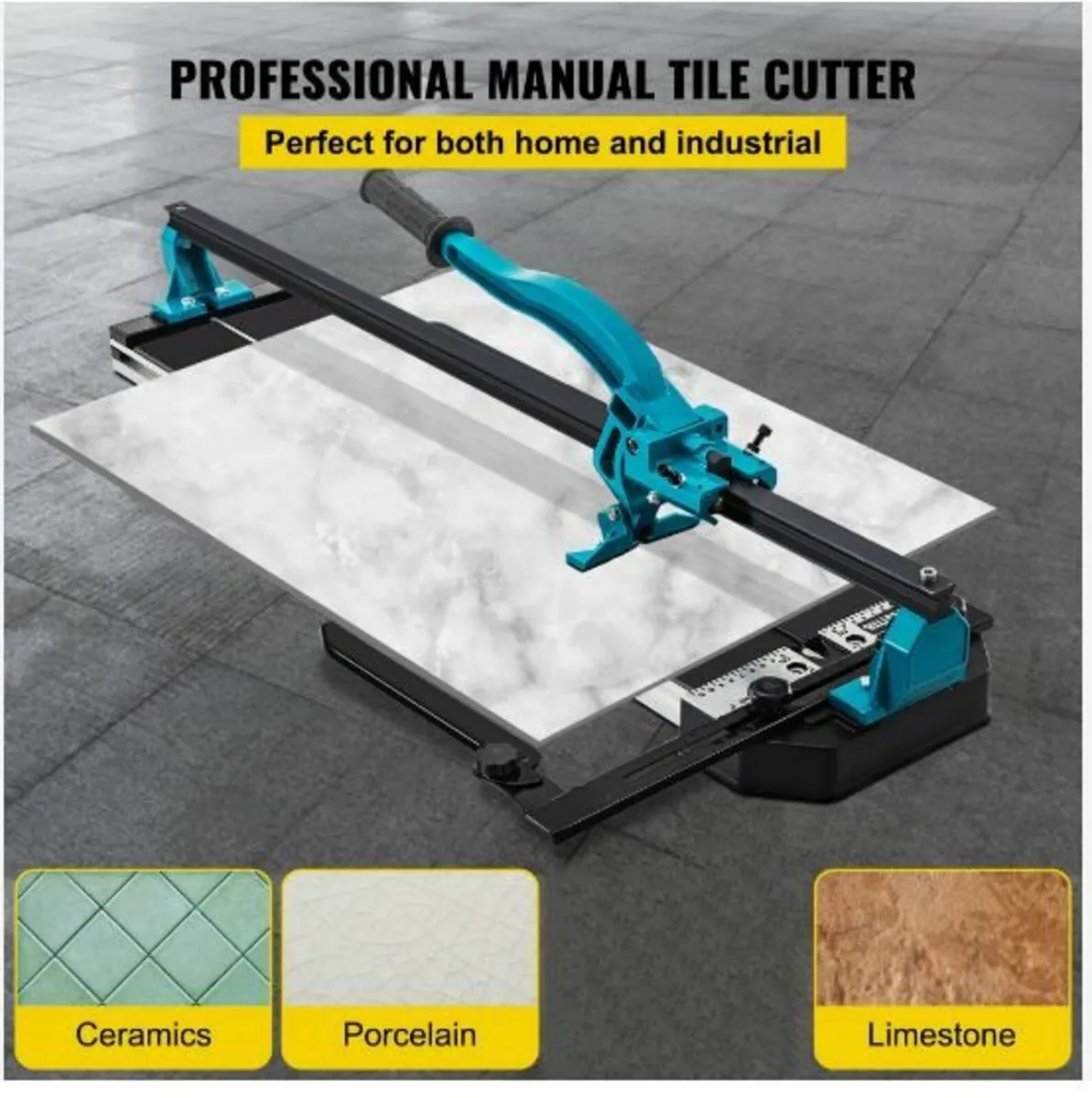 Manual Tile Cutter 1200mm Single Rail Hand - Image 2