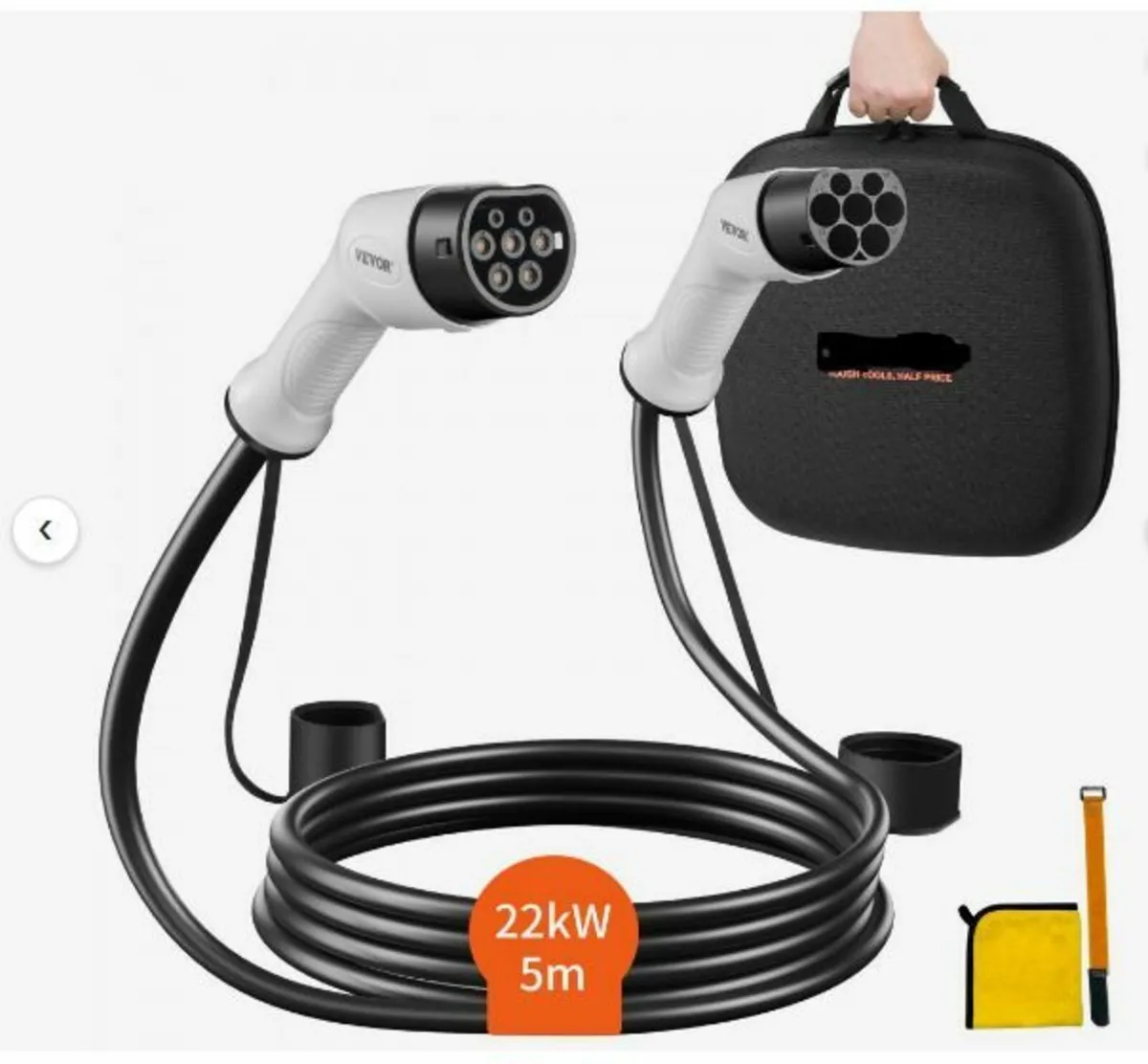 Type 2 to Type 2 EV Charging Cable Electric Vehicl - Image 1