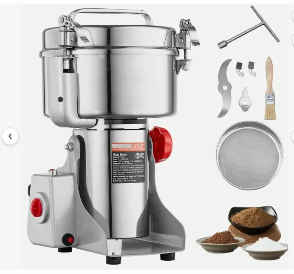 2500g Commercial Spice Grinder Electric - Image 3