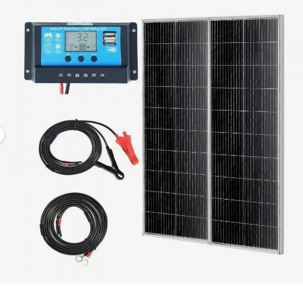 200W Monocrystalline Solar Panel Kit - Image 1