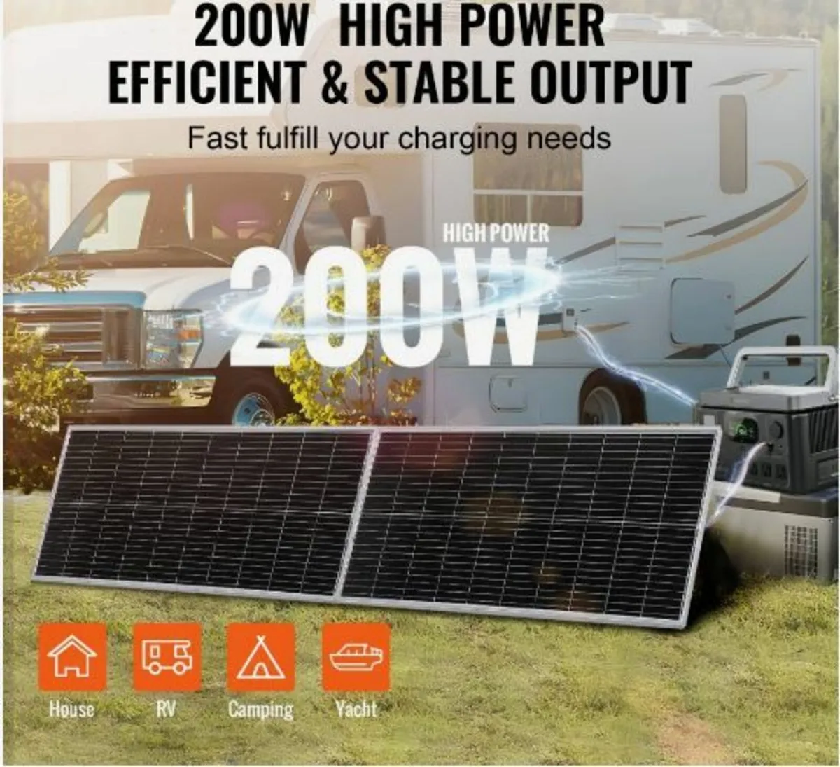 200W Monocrystalline Solar Panel Kit - Image 3