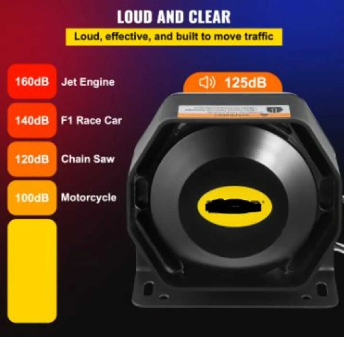 Police Sirens 200W 9-Tone Car Warning - Image 3