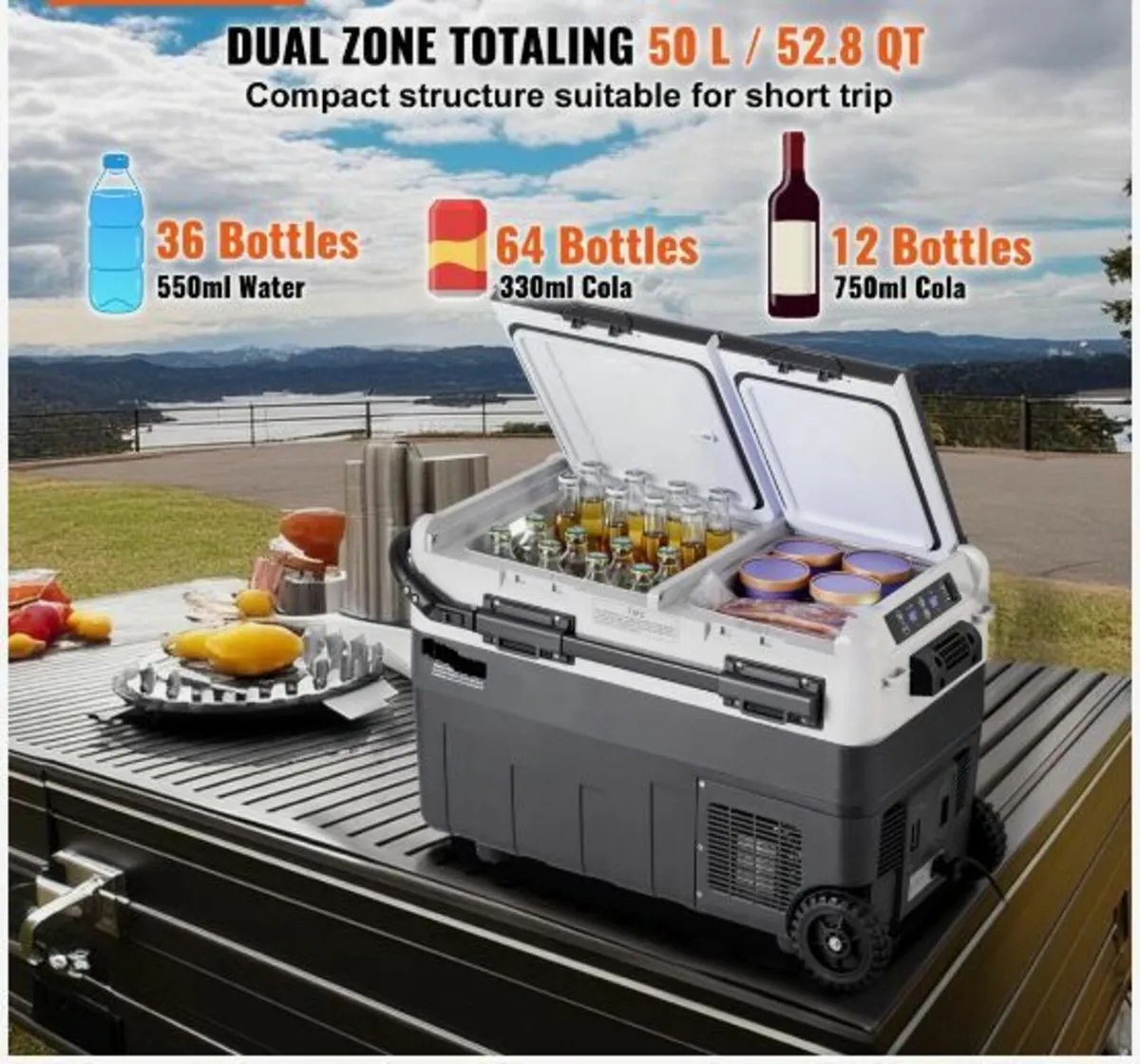 Portable Car Refrigerator Freezer Compressor 50 L - Image 3