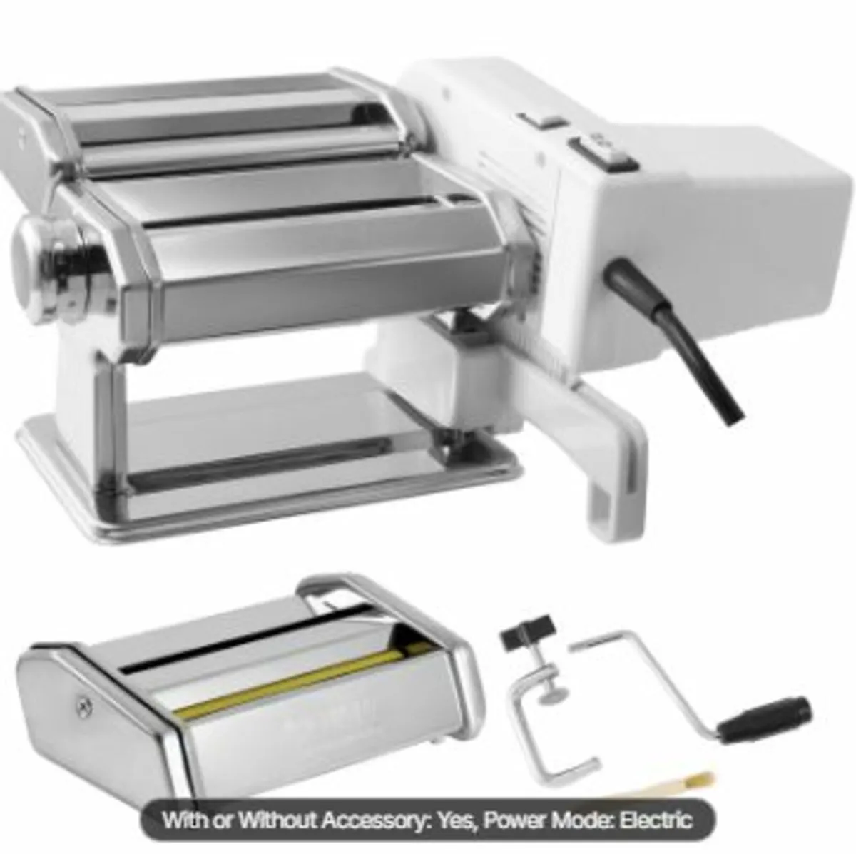 Electric Pasta Maker Machine, 9 Adjustable Thickn - Image 1