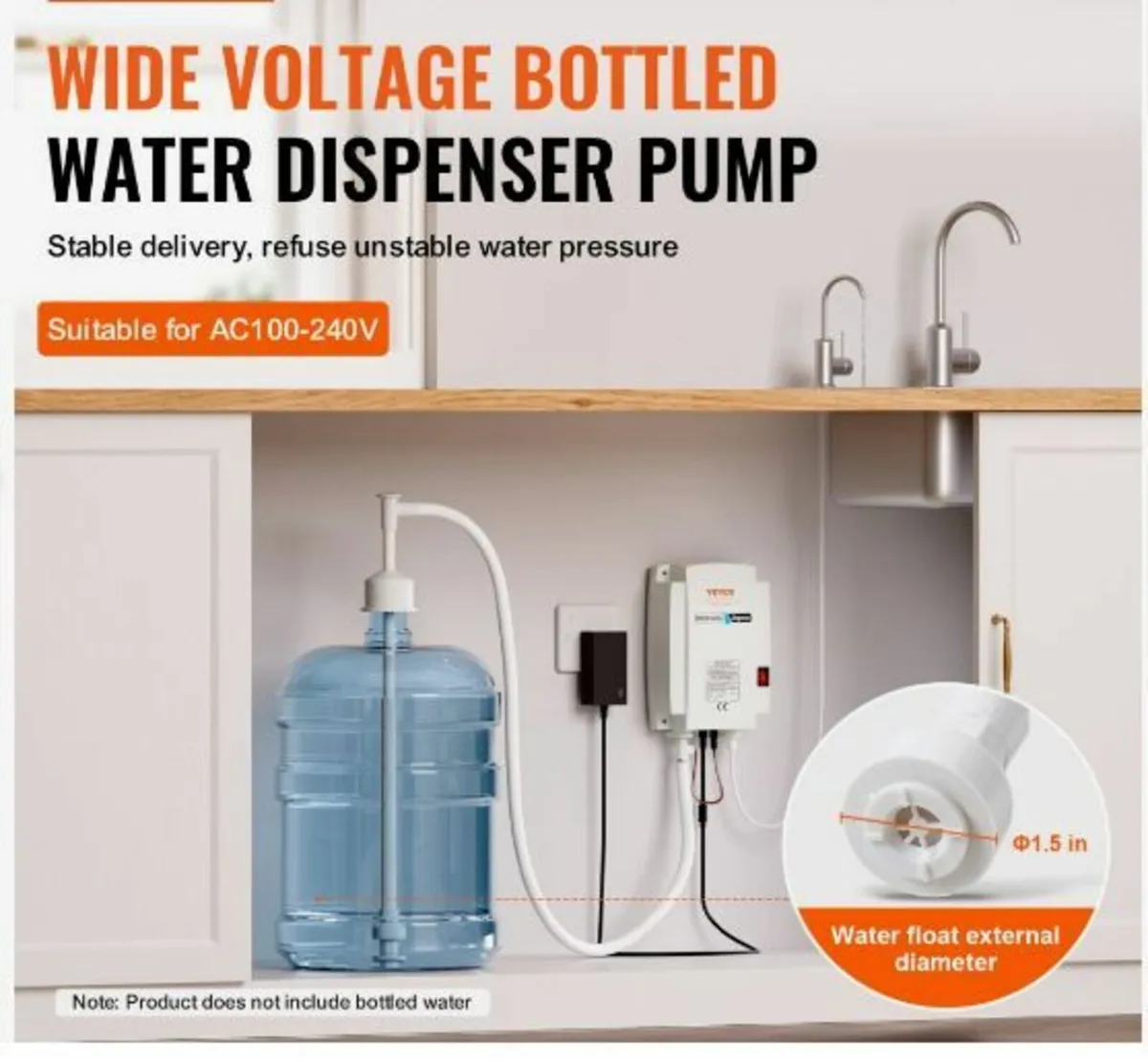1 Gallon Water Dispenser Pump 40psi Coffee - Image 3