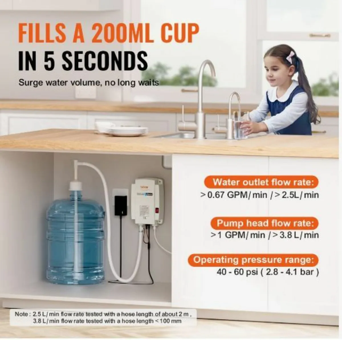 1 Gallon Water Dispenser Pump 40psi Coffee - Image 4