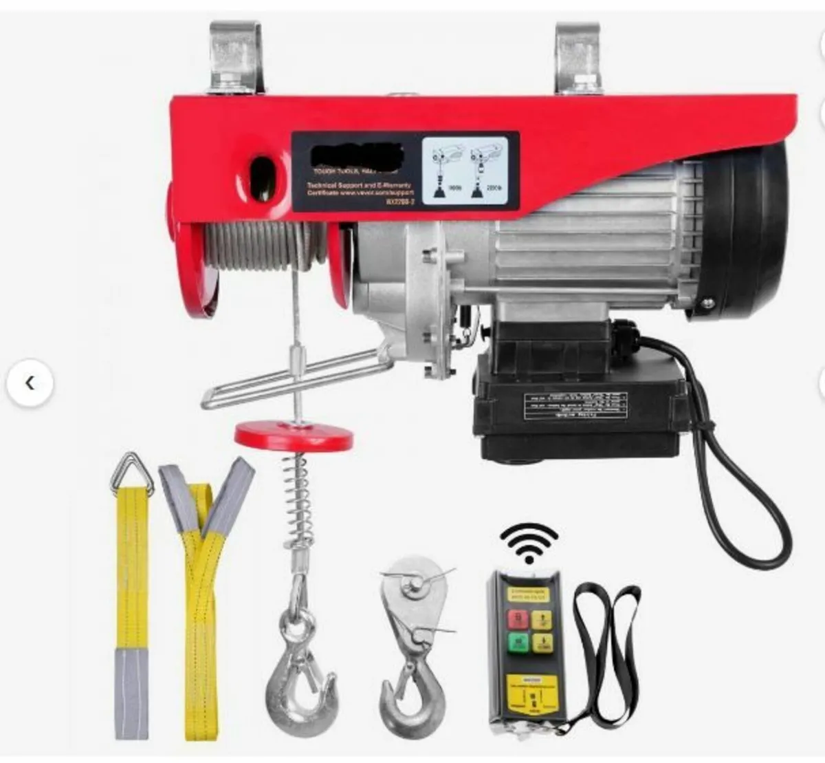 Electric Hoist, 2200 lbs Lifting Capacity, 1600W - Image 1