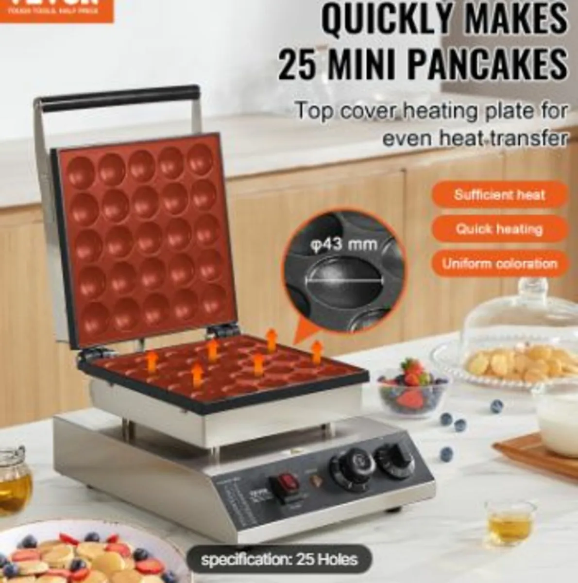 25PCS 43mm Mini Dutch Pancake - Image 2