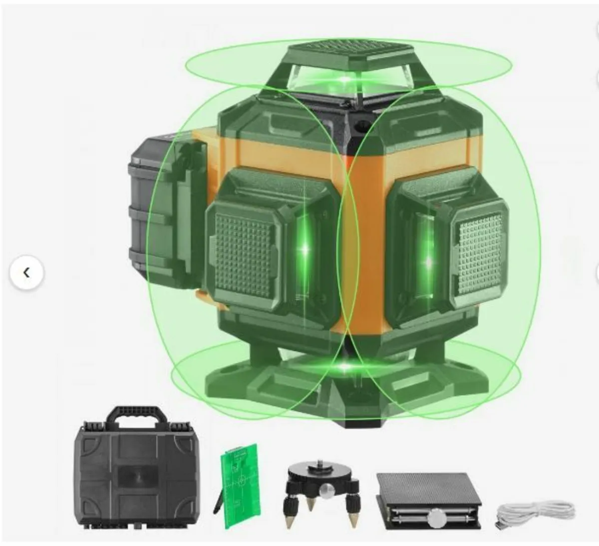 Laser Level 100ft Green Cross Line Self - Image 1