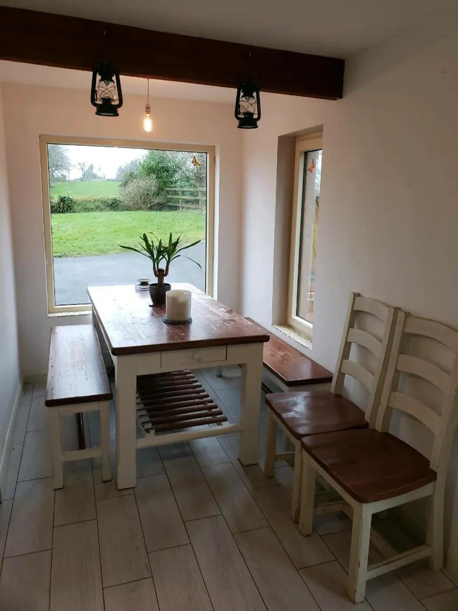 Kitchen Table w/ Benches - Image 1