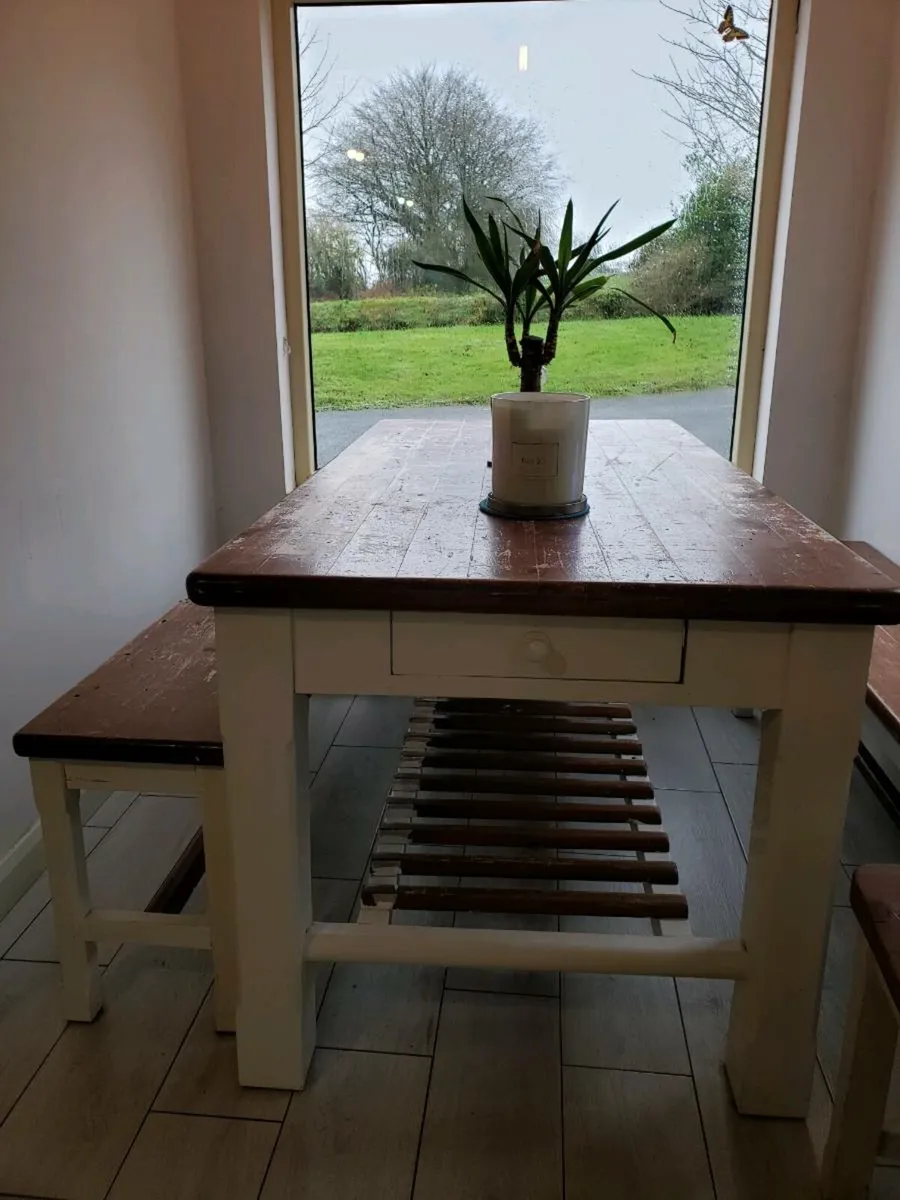 Kitchen Table w/ Benches - Image 2