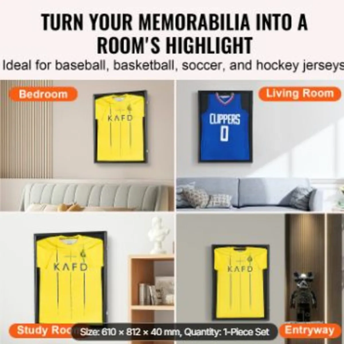 Jersey Display Frame Case, 24 x 32 x 1.5 in, Large - Image 4