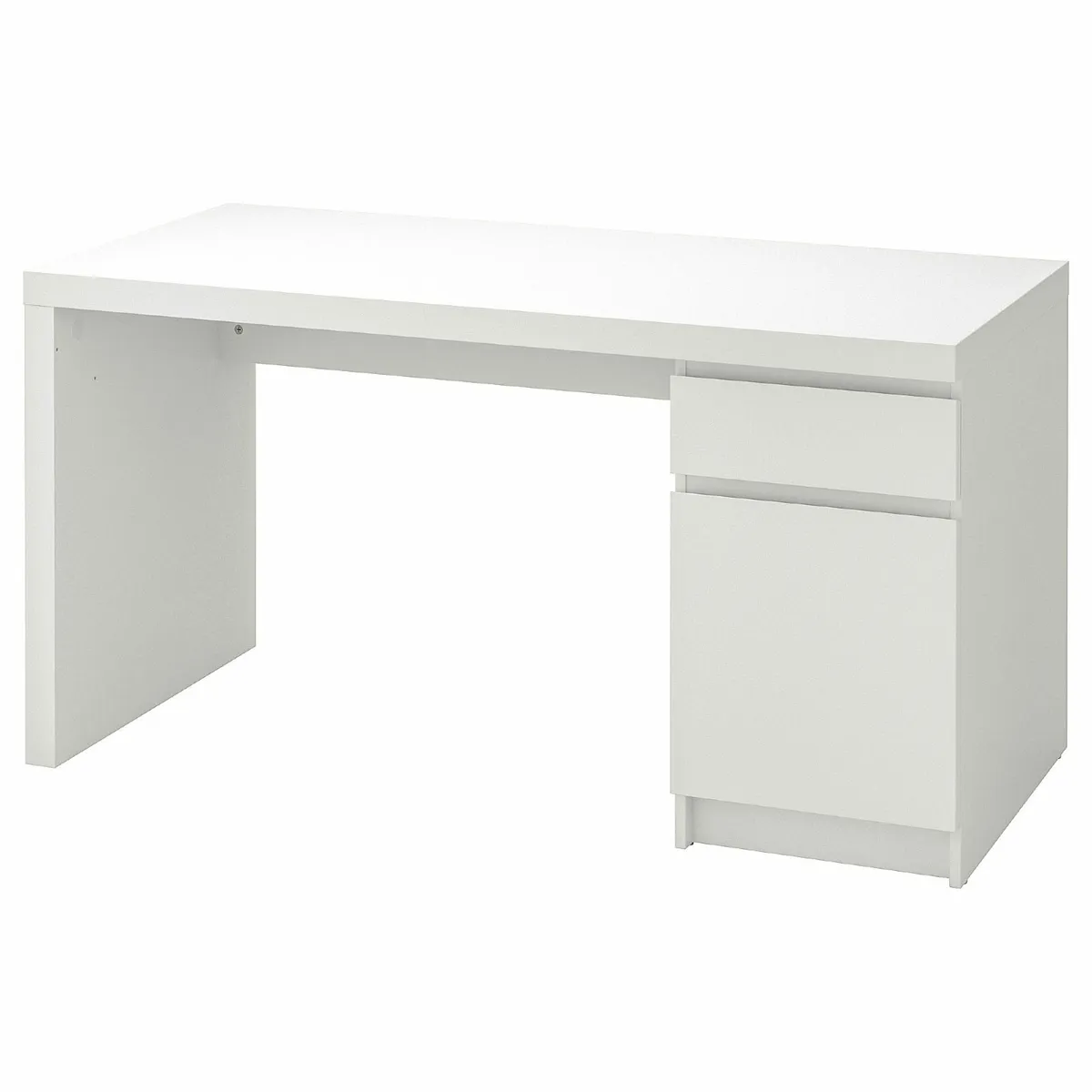 Malm Desk, white 140x65 - Image 1