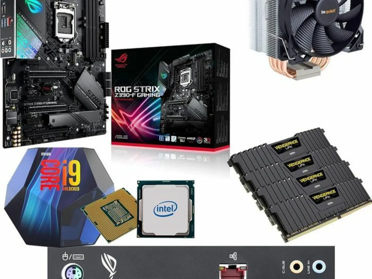 Bundle Computer Components i9 9900K, Strix Z390-F, - Image 1