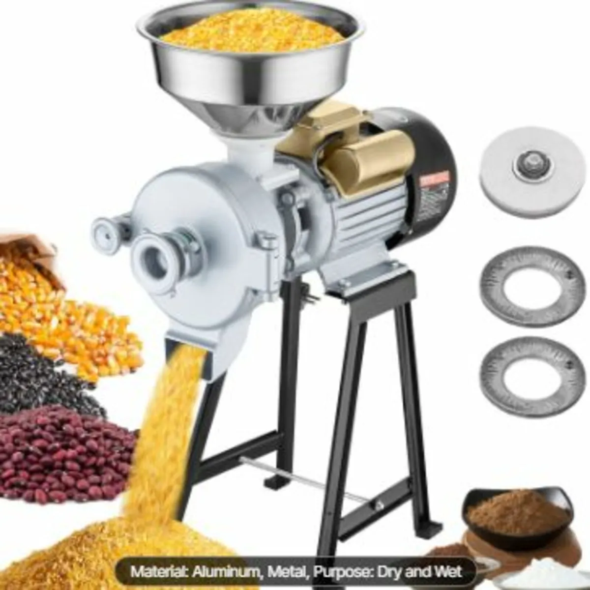 3000W Electric Grain Grinder Corn Wheat Flour - Image 1