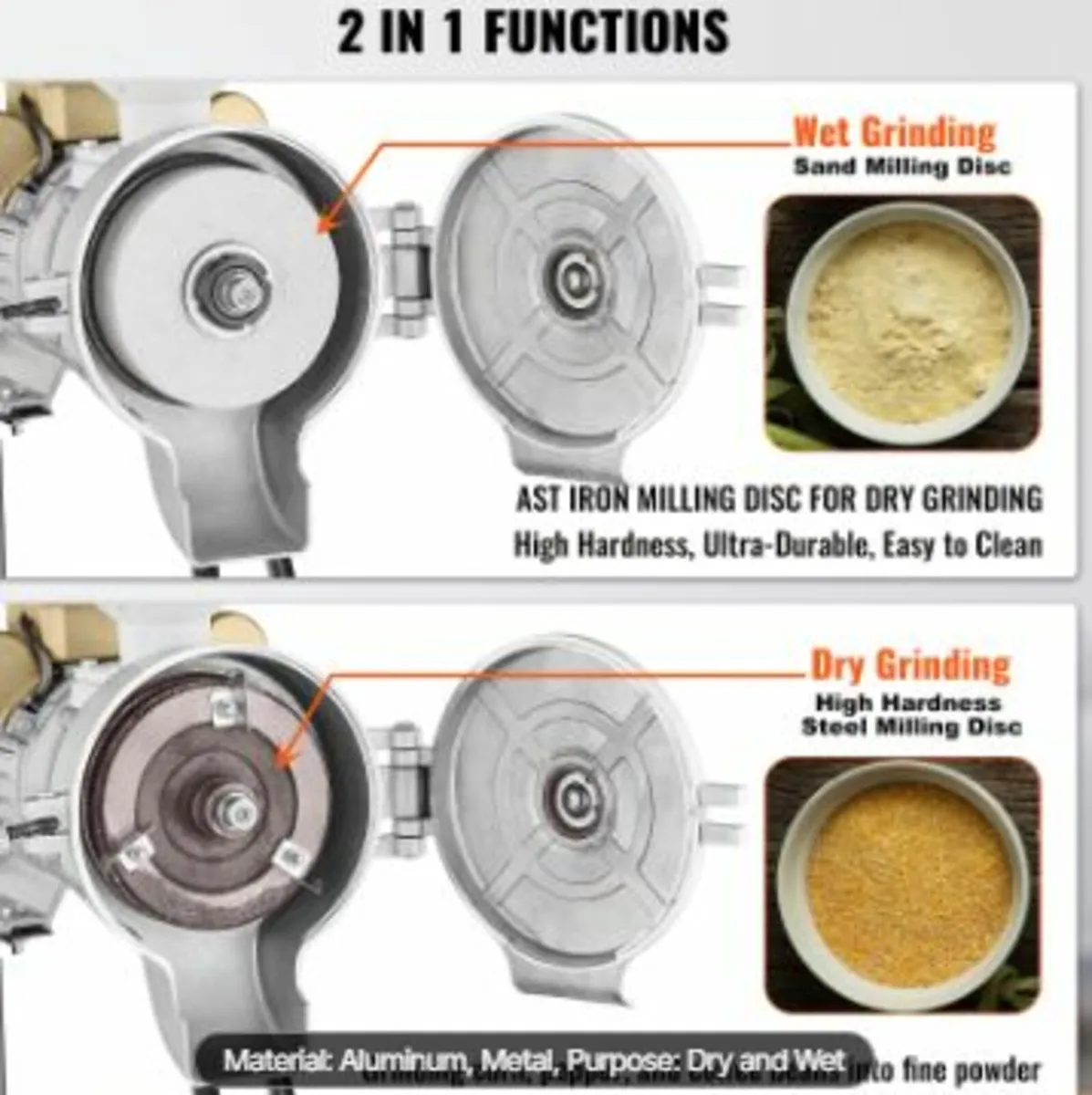 3000W Electric Grain Grinder Corn Wheat Flour - Image 4