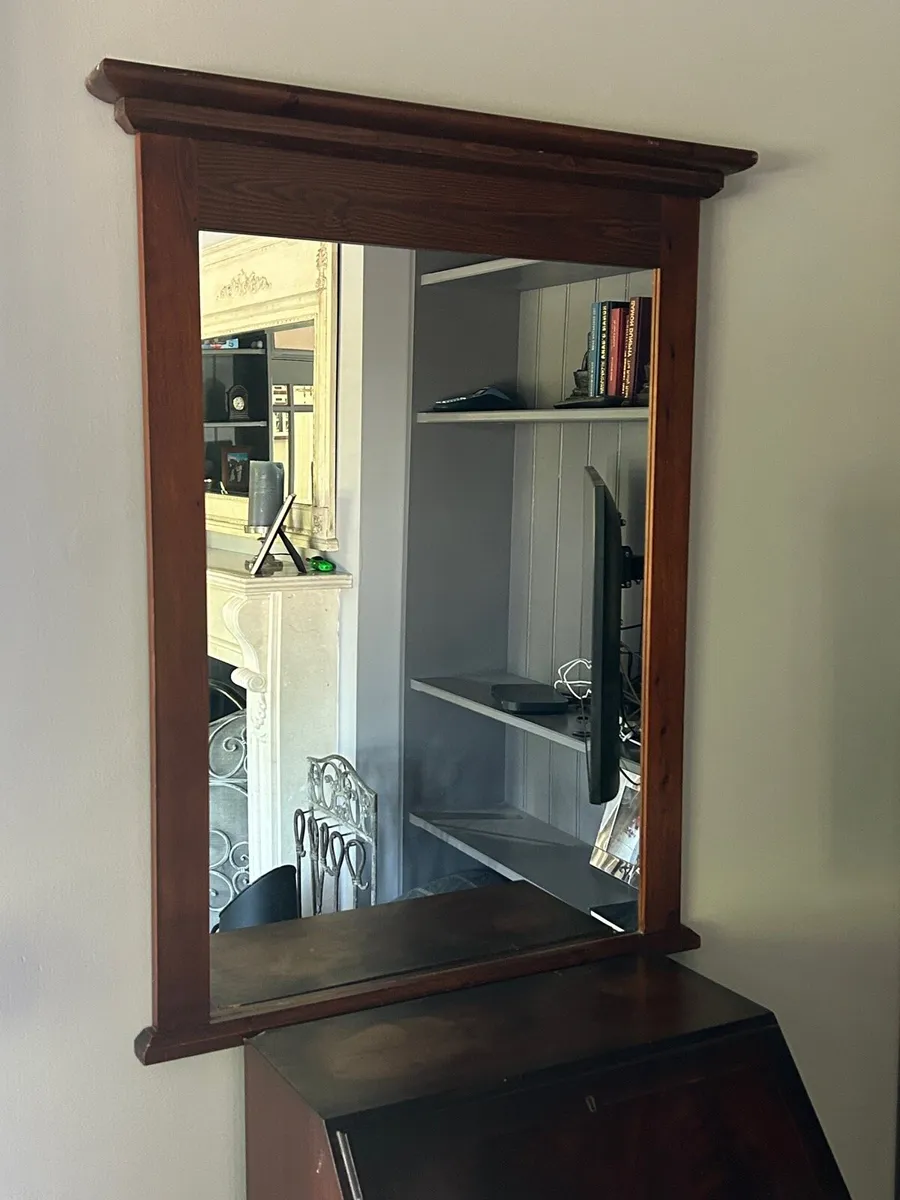 Dark wood Mirror - Image 1