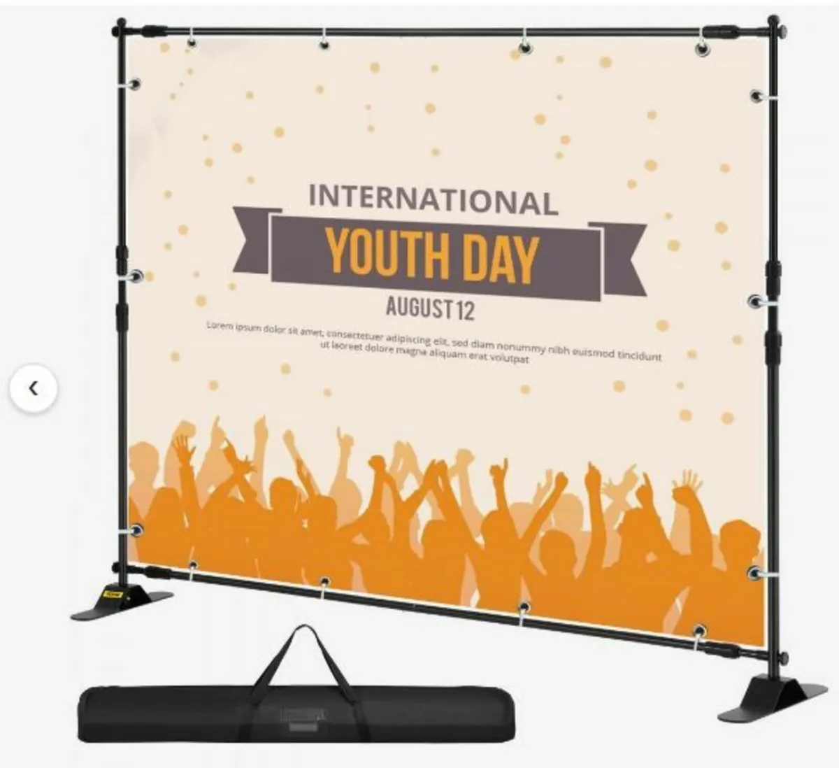 Step and Repeat 8'x8'- 10'x8' Backdrop Banner - Image 1