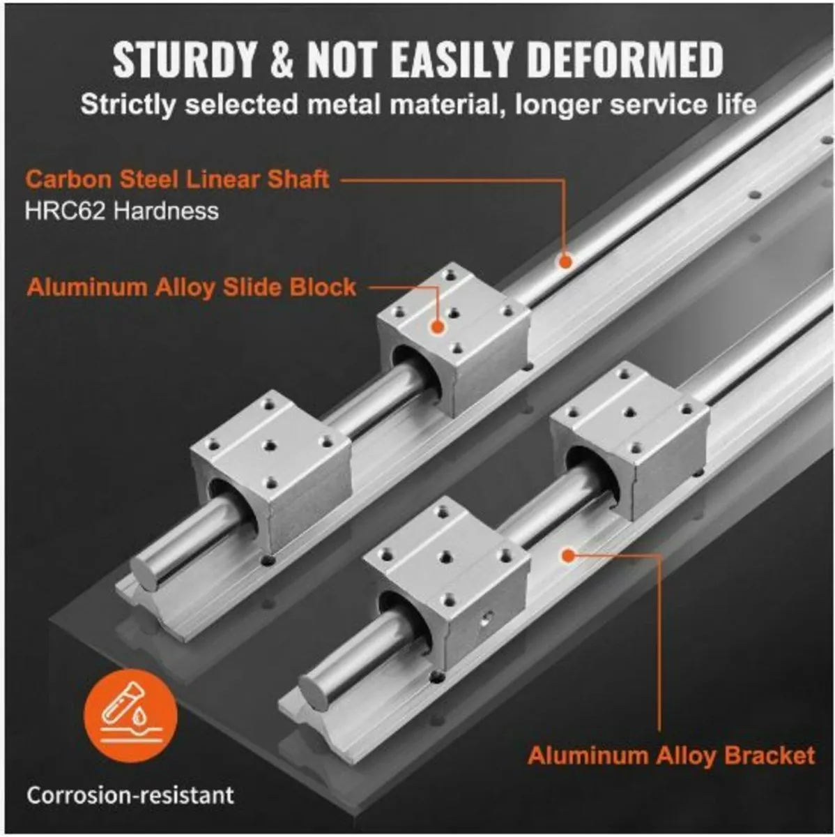 Linear Guide Rail Set, SBR16 1500mm - Image 3