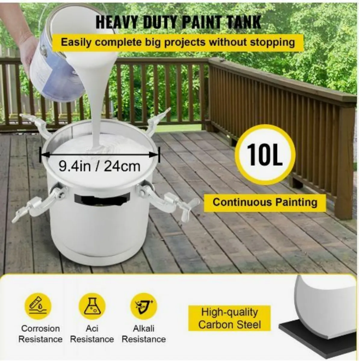 Commercial Paint Pressure Tank 2.5 Gallons - Image 3