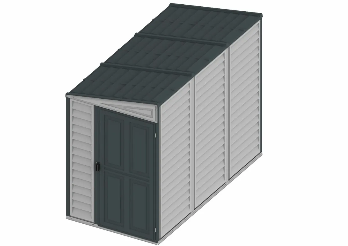 Sidemate 4x8 Vinyl Garden Pent Sheds. - Image 4