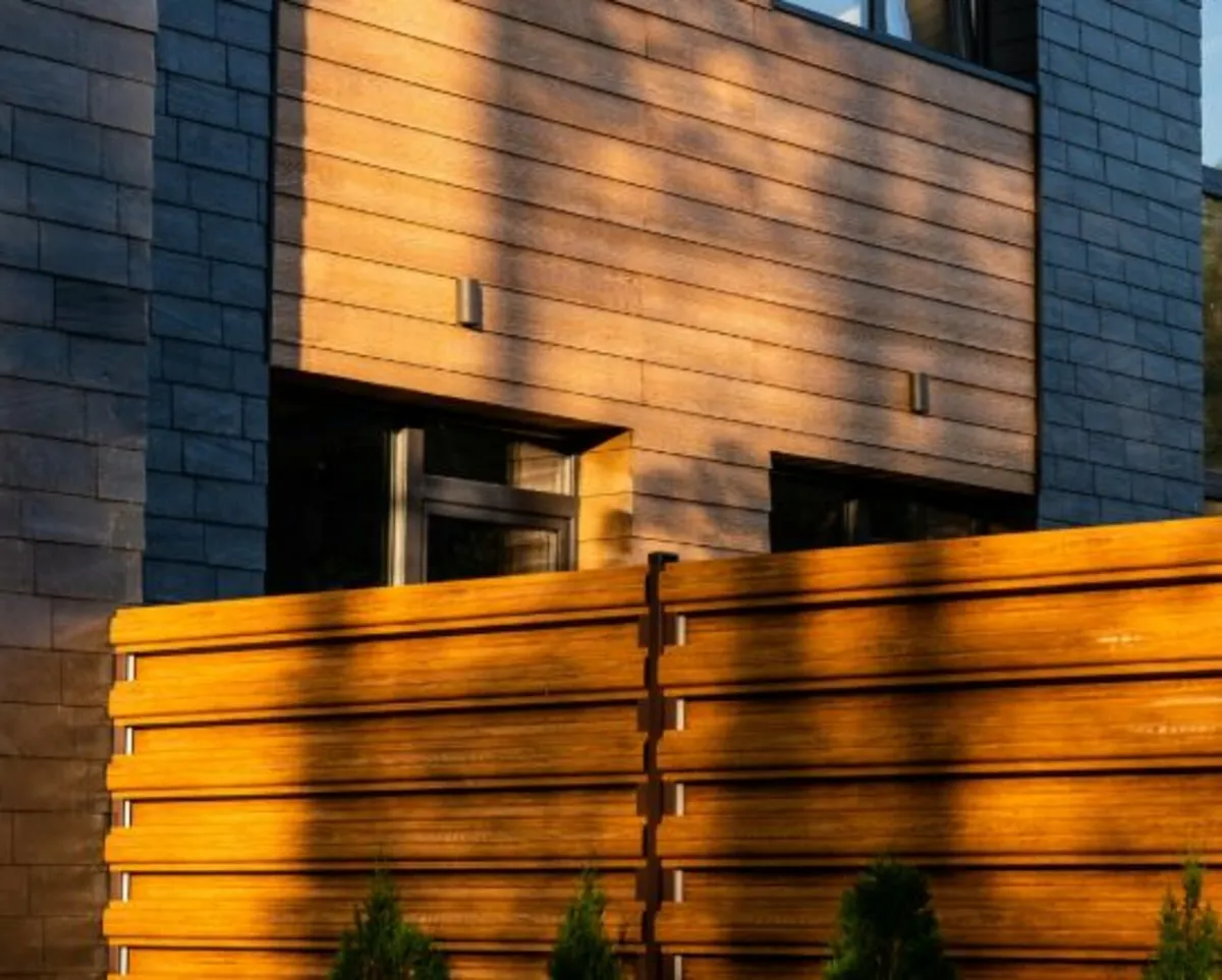 Steel fence Timber imitation - Image 2