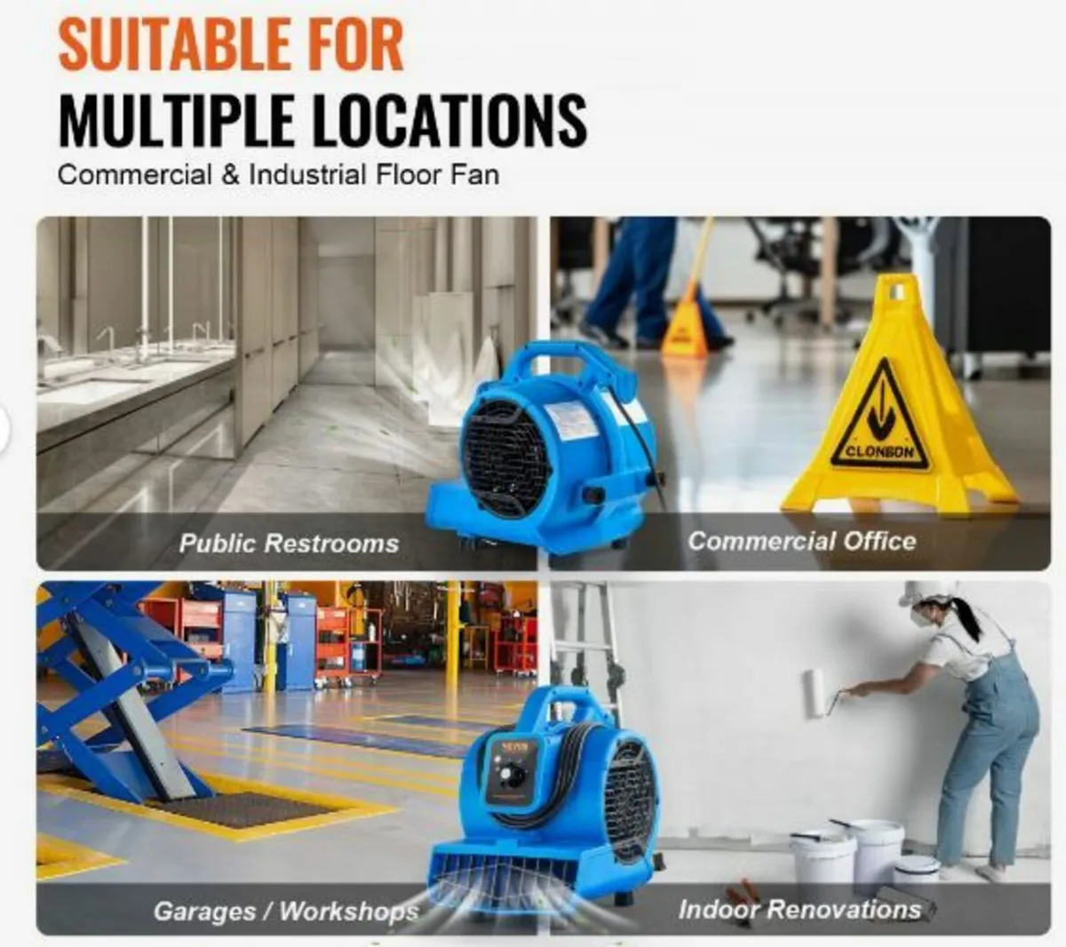 Floor Blower 1360 RPM 600 CFM Air - Image 2