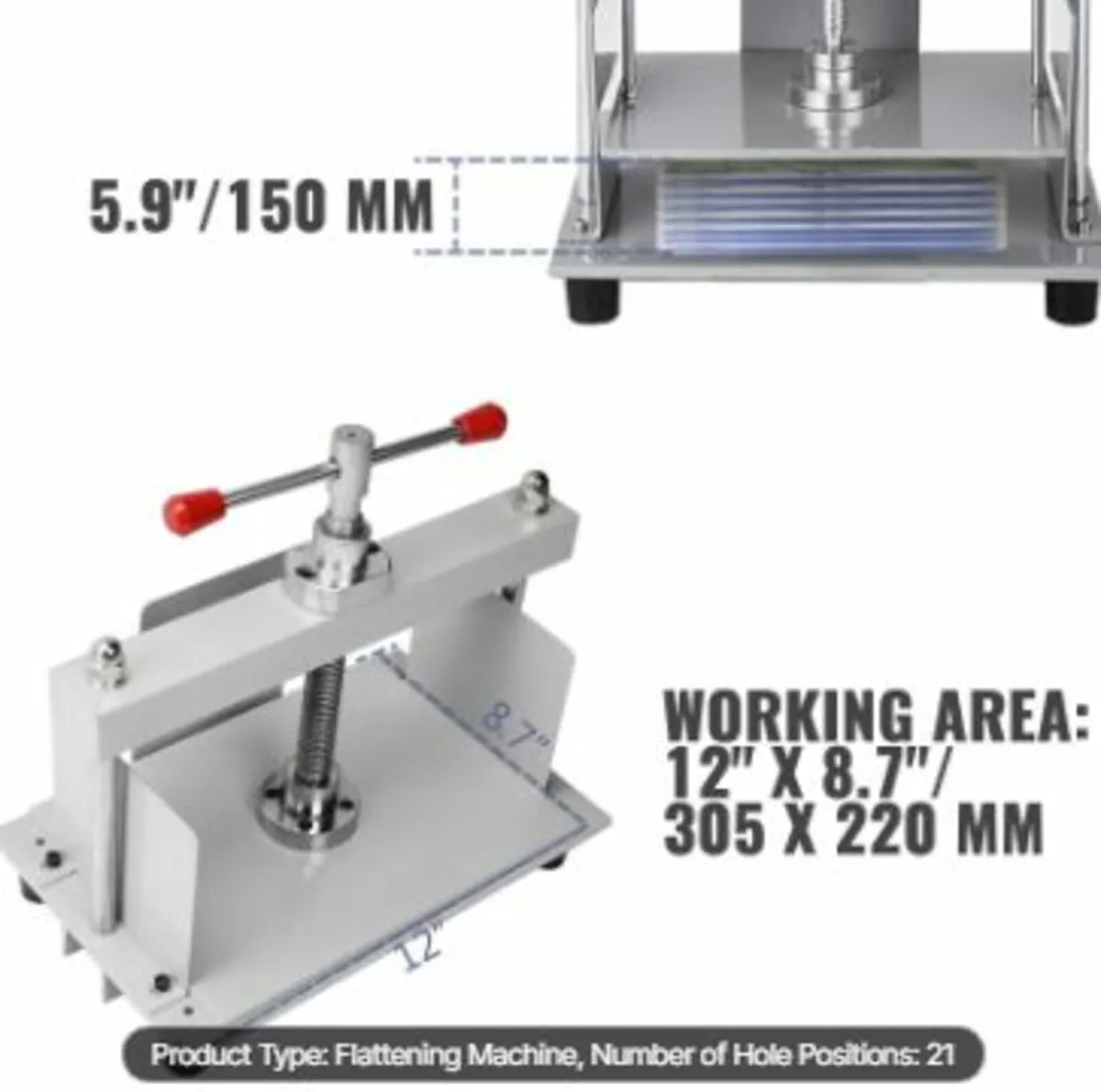 Manual Paper Press Machine, 12x8.6 - Image 3