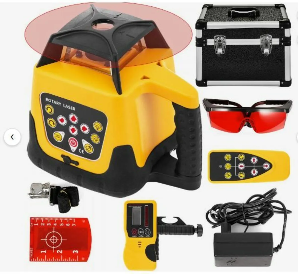 Rotary Laser Level Kit Red Beam Digital - Image 1