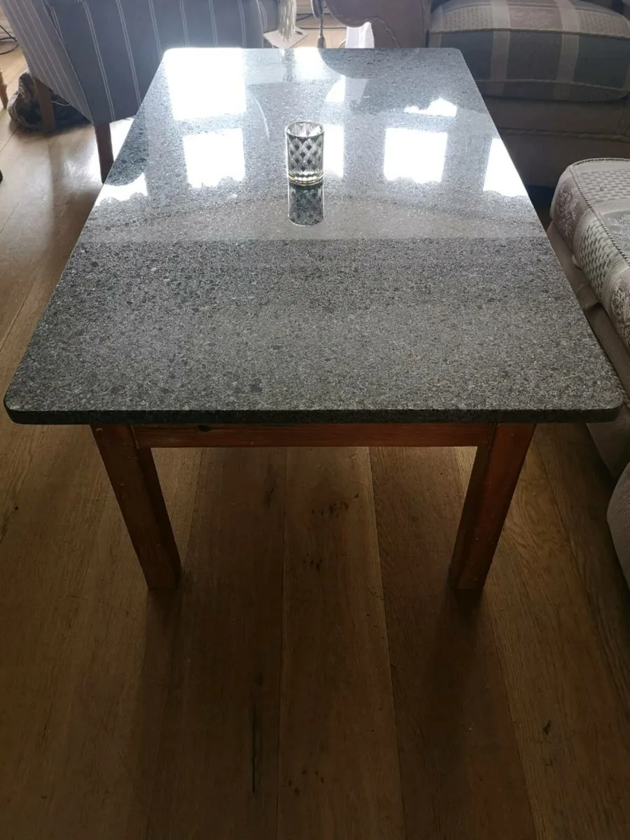 Unusual Granite Top Coffee Table - Image 2
