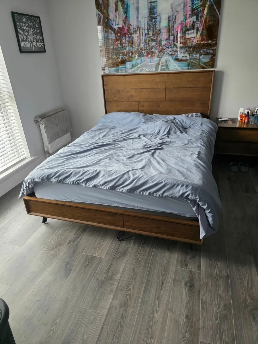 Bed frame and mattress included