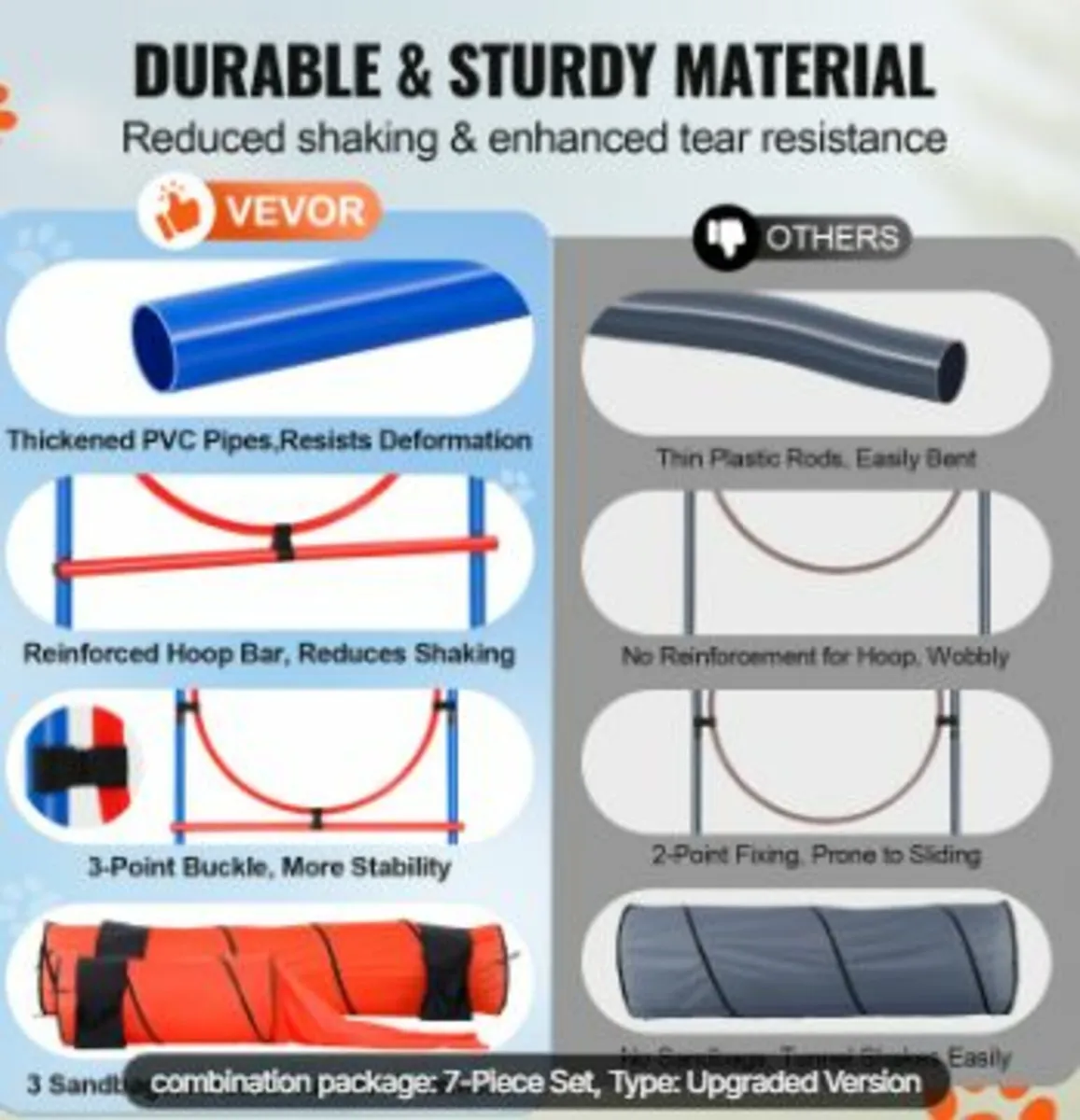 Dog Agility Training Equipment 7 PCS - Image 3