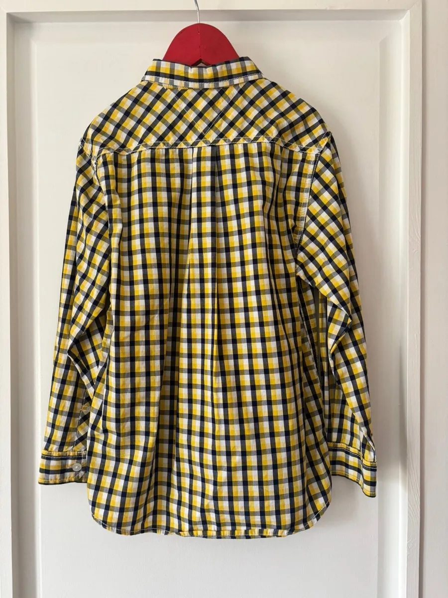 Tommy Hilfiger Yellow Check shirt age 7-8 - Image 3