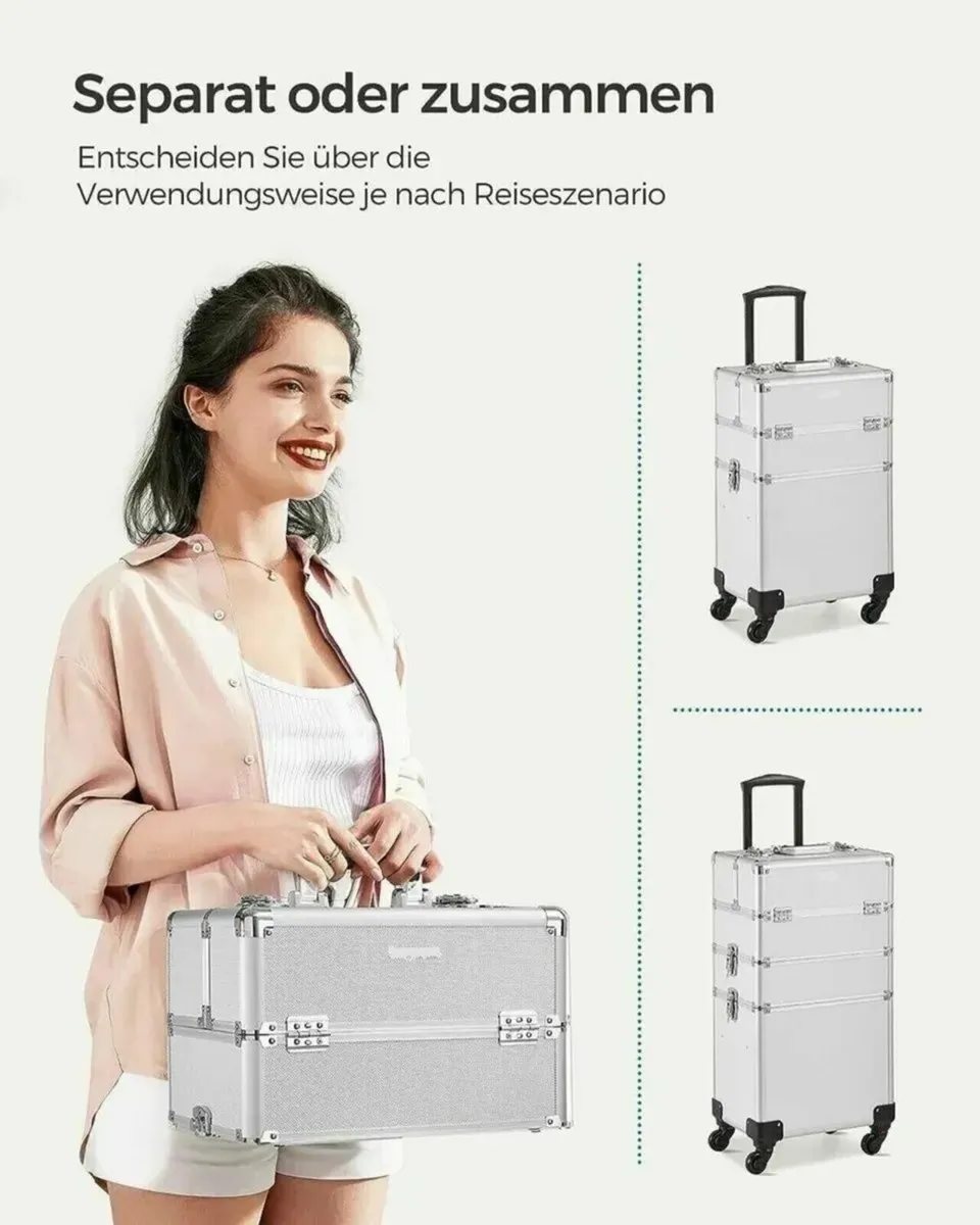 Travel-Friendly Makeup Trolley: Organize in Style - Image 2