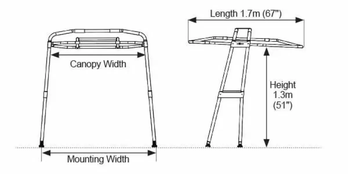 Heavy-Duty Targa Top Boat Canopy Built for Marine - Image 2